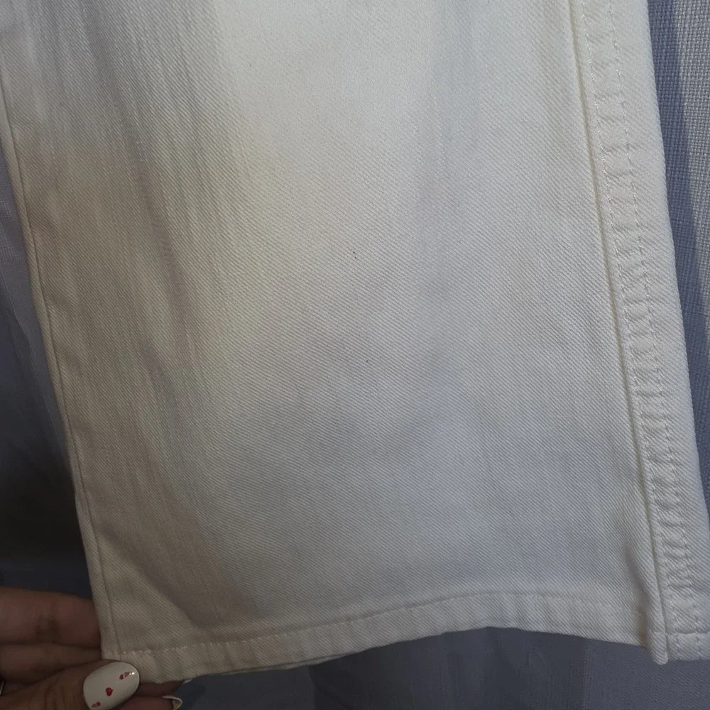 7 For All Mankind A Pocket Flare‎ Jeans White LowRise Size 26 Y2k